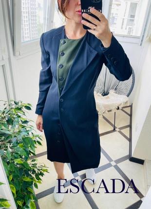 Escada шерстяное платье пиджак