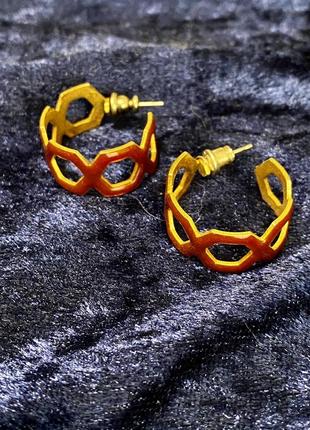 🇺🇸american vintage. винтажные серьги с эмалью.