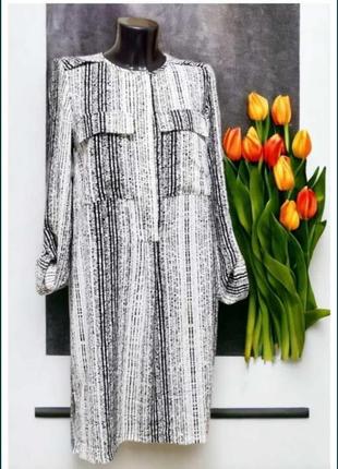 Платье рубашка прямого кроя