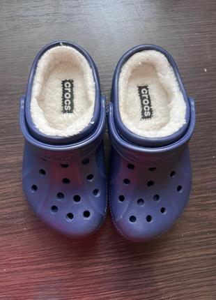 Дитячі сабо crocs утеплені с10 європейський 27