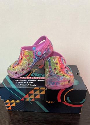 Skechers 10 26 сабо кроксы розовые