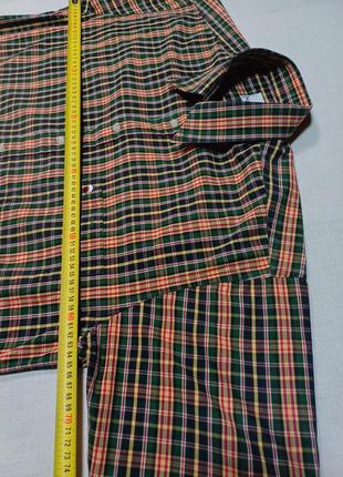 Воротник 43 см navigator size xl рубашка в зеленокрасную клетку3 фото