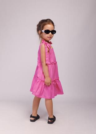 Сарафан льняной sundress с рюшами и бретелями (производитель miocaroua)