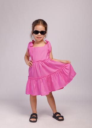 Сарафан льняной sundress с рюшами и бретелями (производитель miocaroua)