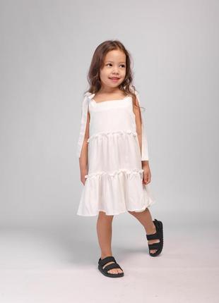 Сарафан льняной sundress с рюшами и бретелями (производитель miocaroua)