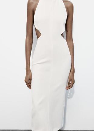 Сукня плаття міді по фігурі з розрізами по боках 4661/362