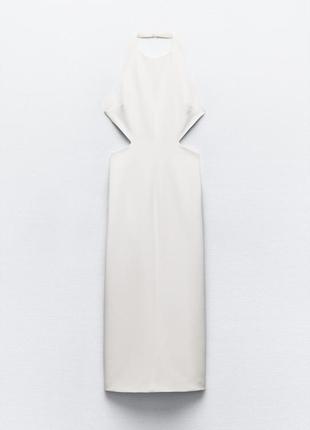 Сукня плаття міді по фігурі з розрізами по боках 4661/362