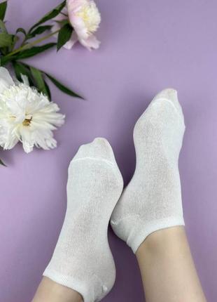 Женские короткие демисезонные, летние носки 36-40р.белые.украина.