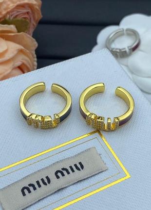 Кольцо в стиле miumiu 2