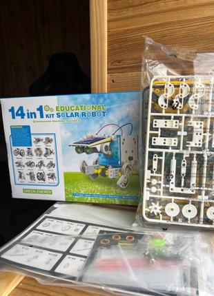 Конструктор робот-трансформер solar robot kit 14 в 1на солнечных батареях