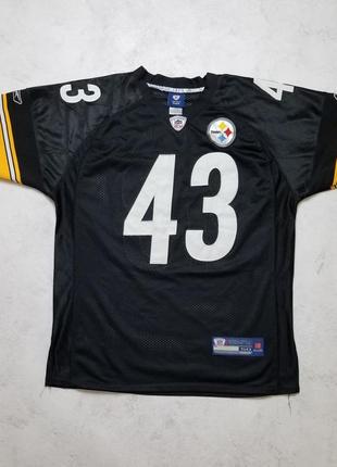 Американский футбол reebok troy polamalu pittsburgh steelers jersey