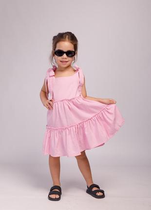 Сарафан льняной sundress с рюшами и бретелями (производитель miocaroua)