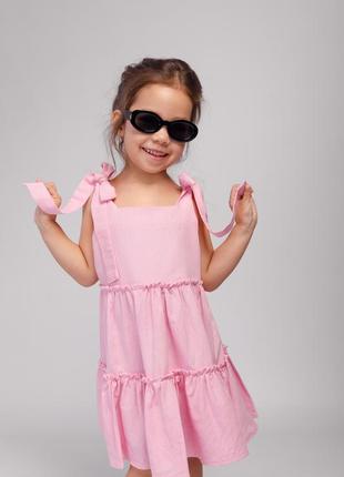 Сарафан льняной sundress с рюшами и бретелями (производитель miocaroua)