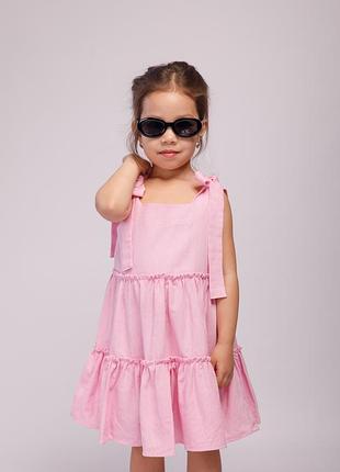 Сарафан льняной sundress с рюшами и бретелями (производитель miocaroua)