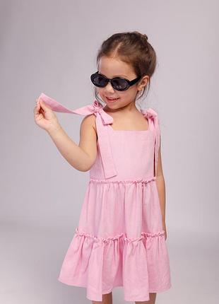 Сарафан льняной sundress с рюшами и бретелями (производитель miocaroua)