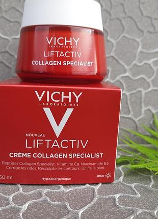 Крем для обличчя vichy (віши) ліфтактив колаген спеціаліст антивіковий для корекції видимих ознак старіння шкіри 50 мл
денний