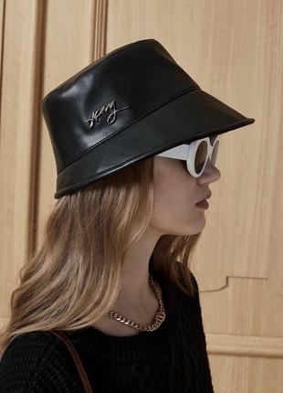 Шляпа черная dkny