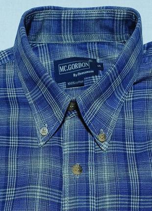Комір 39 см mc.gordon by dressmann  сорочка в синьобілу клітинку