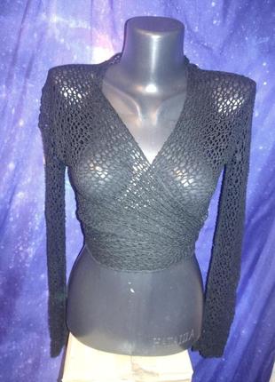 Готический топ из сетки на длинный рукав болеро италия