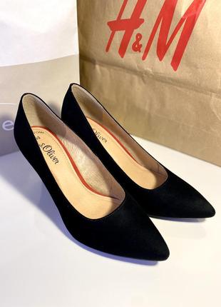 Туфли-лодочки "s. oliver" women's pumps. оригинал.р: 40(26,7см)
