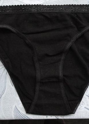 Черные фирменные трусики ellen amber. размер м