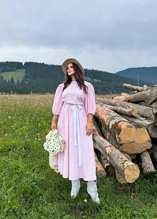 Стильна сукня з бавовни