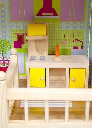 Деревянный кукольный домик avko вилла верона