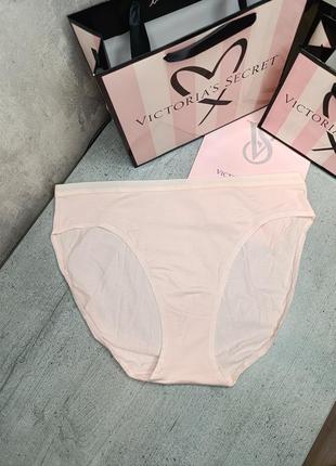 Стрейч-бавовняні трусики з високим вирізом. victoria's secret. оригінал 🇺🇸