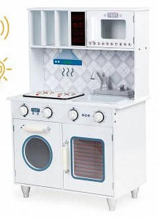 Дитяча кухня дерев'яна ігрова ecotoys  звукові та світлові ефекти