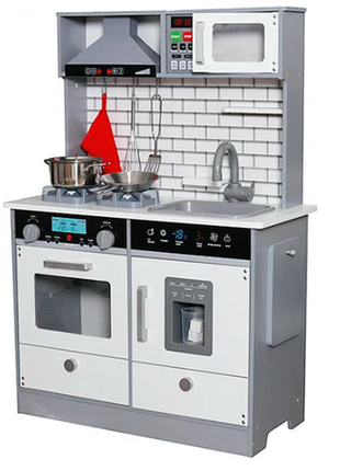 Дитяча кухня дерев'яна ігрові avko ауріка grey