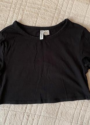 Топ чорний h&m