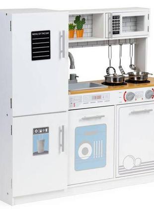 Дитяча дерев'яна кухня ecotoys  світлові ефекти5 фото