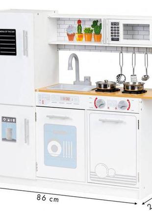 Дитяча дерев'яна кухня ecotoys  світлові ефекти7 фото