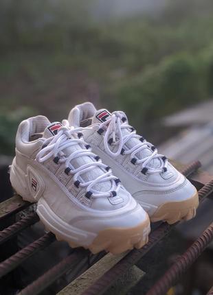 Женские кроссовки fila белого цвета 38-38.5 размера, 25см по стельке.