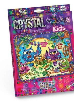 Набір для креативної творчості "crystal mosaic kids", "совушки"