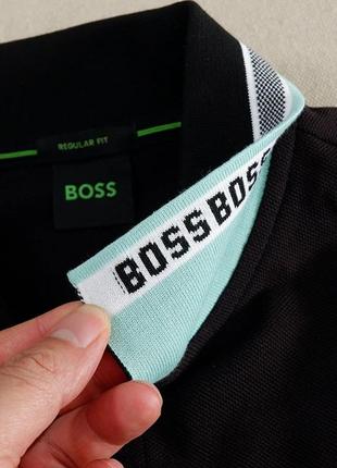 Мужская футболка hugo boss белая черная5 фото