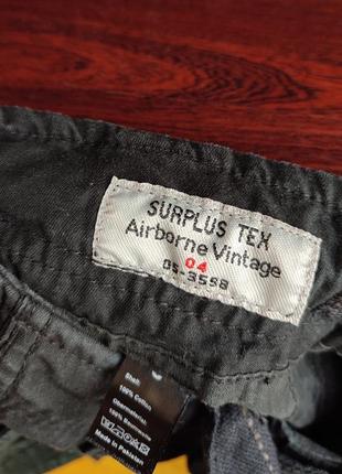 Surplus tex airborne vintage cargo штани карго штани парашути джинси чорні мультипокет parachute multi pocket5 фото