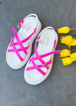 7864 босоножки кожаные барби barbie