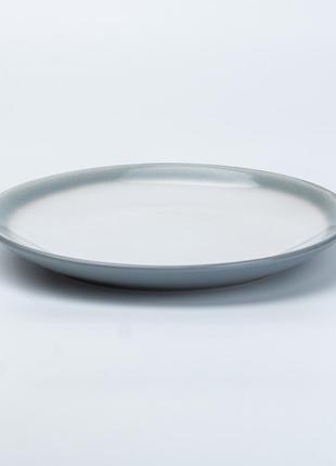 Столовый сервиз тарелок и кружек на 4 персоны керамический серый4 фото