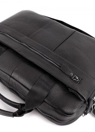 Кожаная деловая  мужская сумка-портфель sk 673437 для документів5 фото