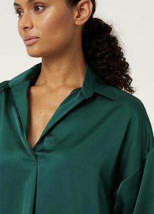 Блуза, туника сатиновая, размер 52/uk 16