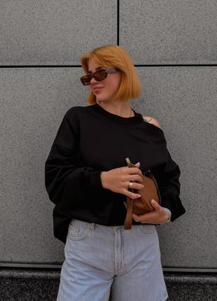 Світшот жіночий reload - choco, чорний