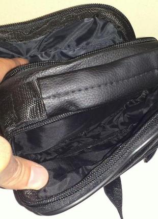 Чоловіча сумка з натуральної шкіри 17x14x11см (s0116)4 фото
