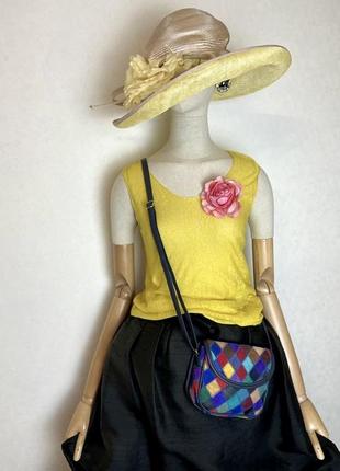 Желтая,трикотаж блуза, майка,топ,люкс бренд,stefanel