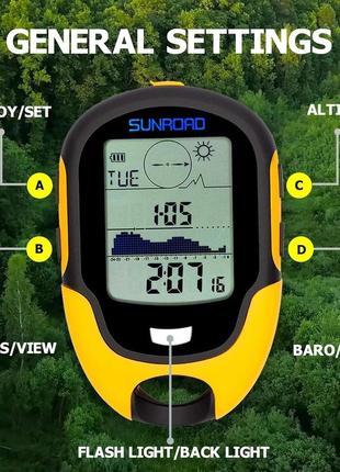 Высотомер, барометр, компас sunroad уценка4 фото