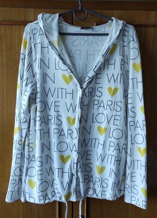 In love with paris", интересная кофточка с капюшоном, eur 40/sk 14