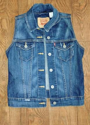 Жіночий джинсовий жилет levis, винтаж,
джинсова жилетка