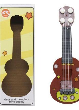 Гітара чотириструнна "ukulele" (коричнева)1 фото