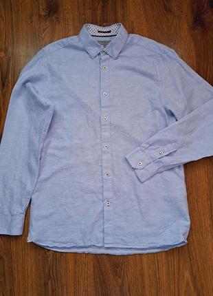 Шикарна лляна сорочка ted baker, розмір l.