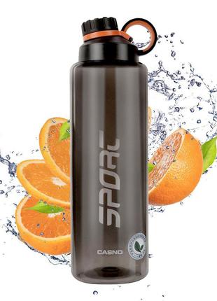 Спортивна пляшка для води 1500 мл casno сірий (2000001625385)3 фото